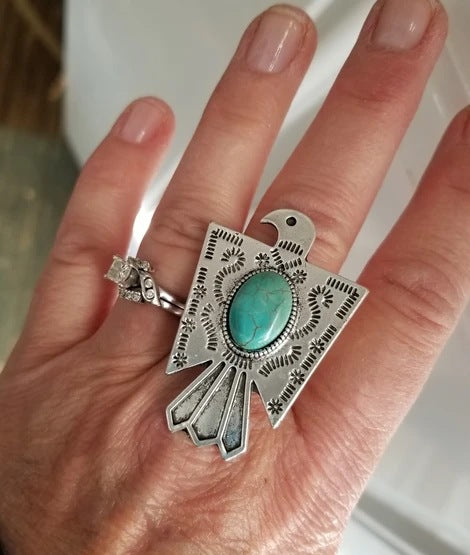 Argent Bague artisanal délicat