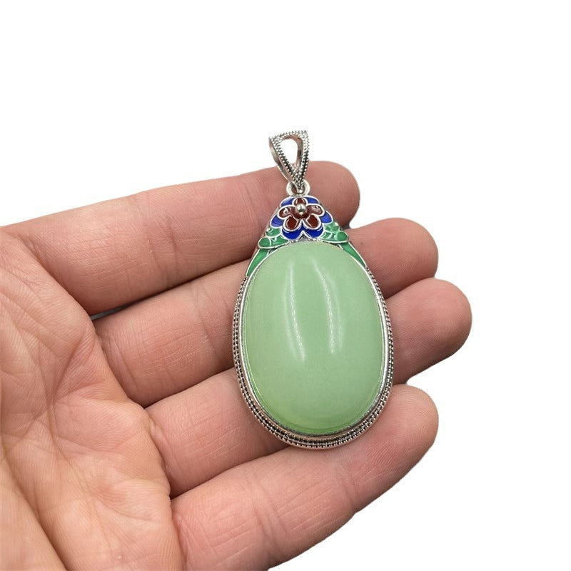 Argent Collier magnifique au style unique