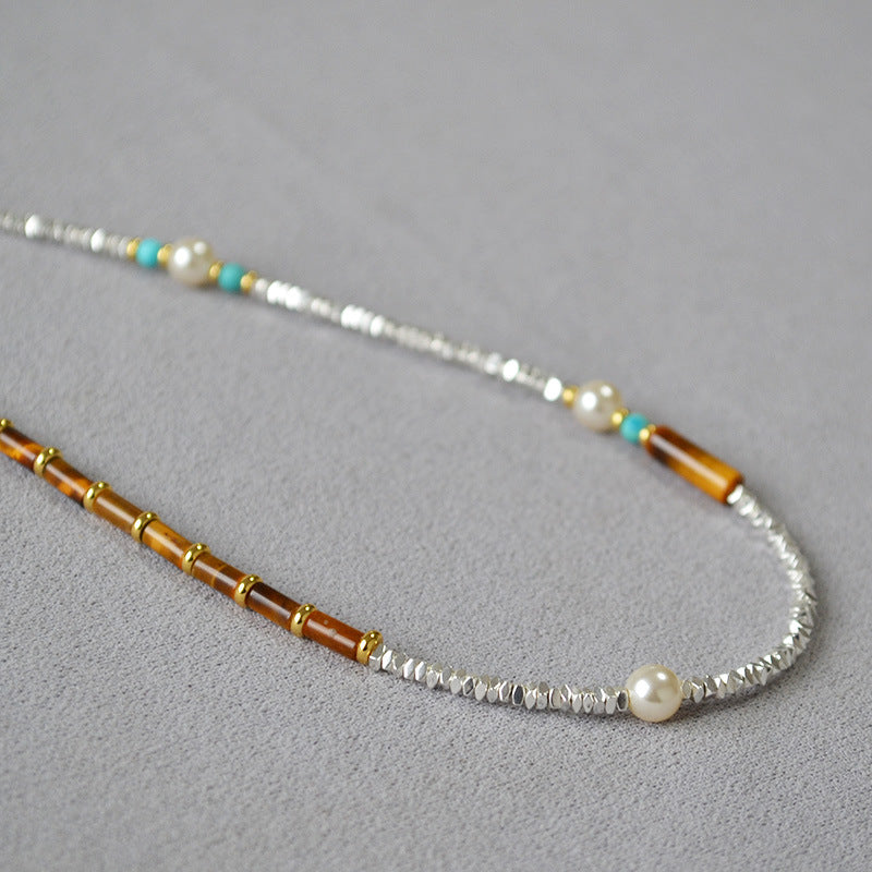 Argent Collier artisanal délicat