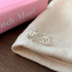 Argent Boucle d'oreille charmant pour toute occasion