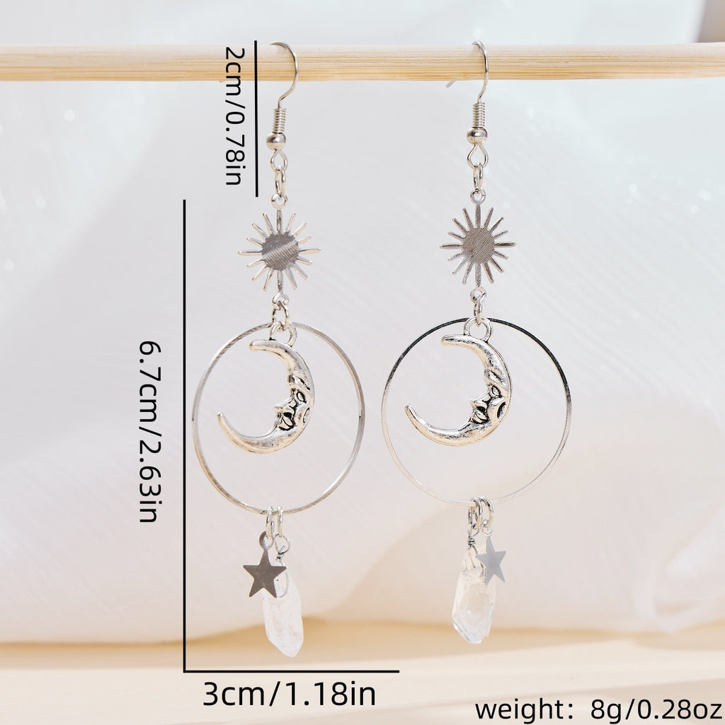 Argent Boucle d'oreille artisanal délicat