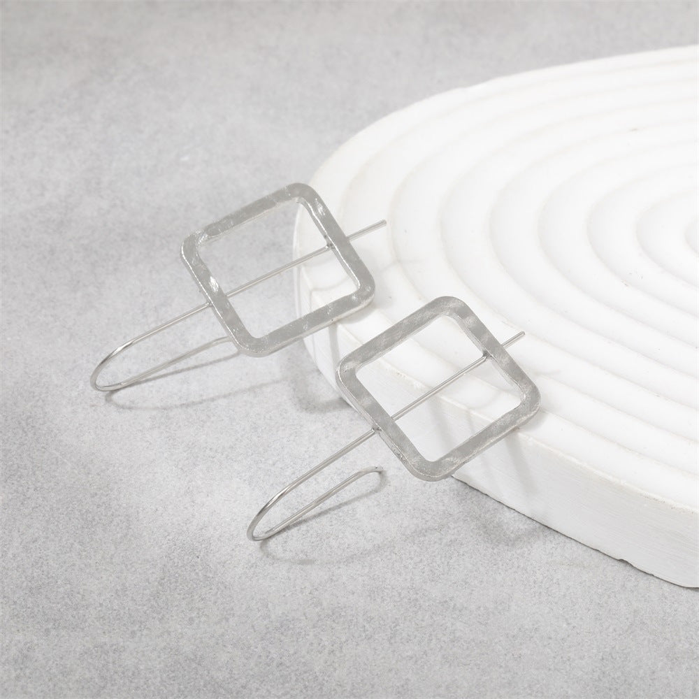 Argent Boucle d'oreille artisanal délicat