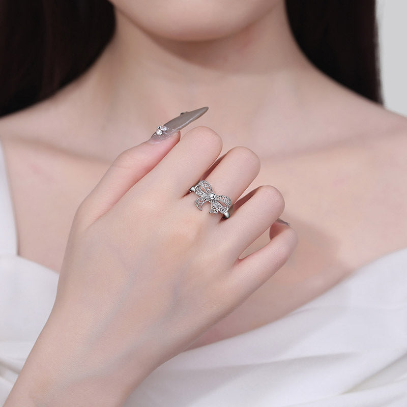 Argent Bague artisanal délicat