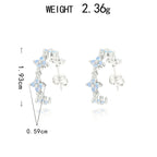 Argent Boucle d'oreille charmant pour toute occasion