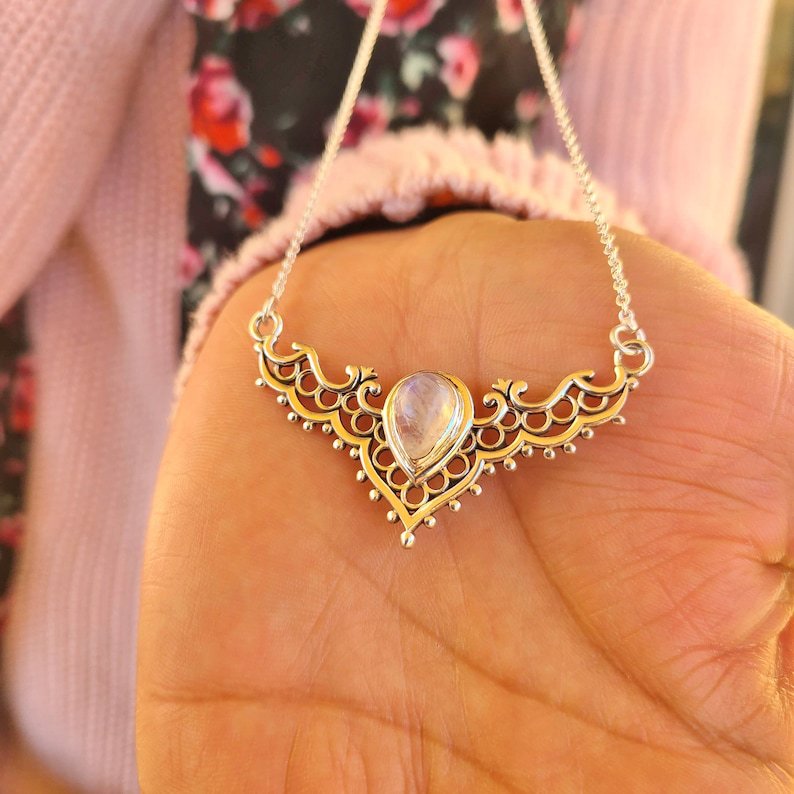 Argent Collier romantique pour moments spéciaux