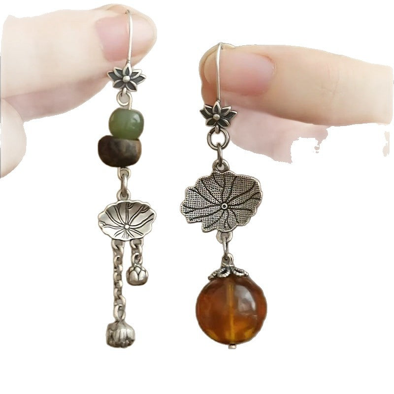 Argent Boucle d'oreille artisanal délicat