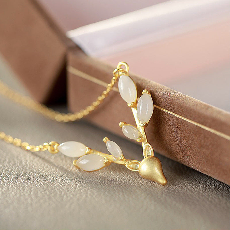 Argent Collier magnifique au style unique