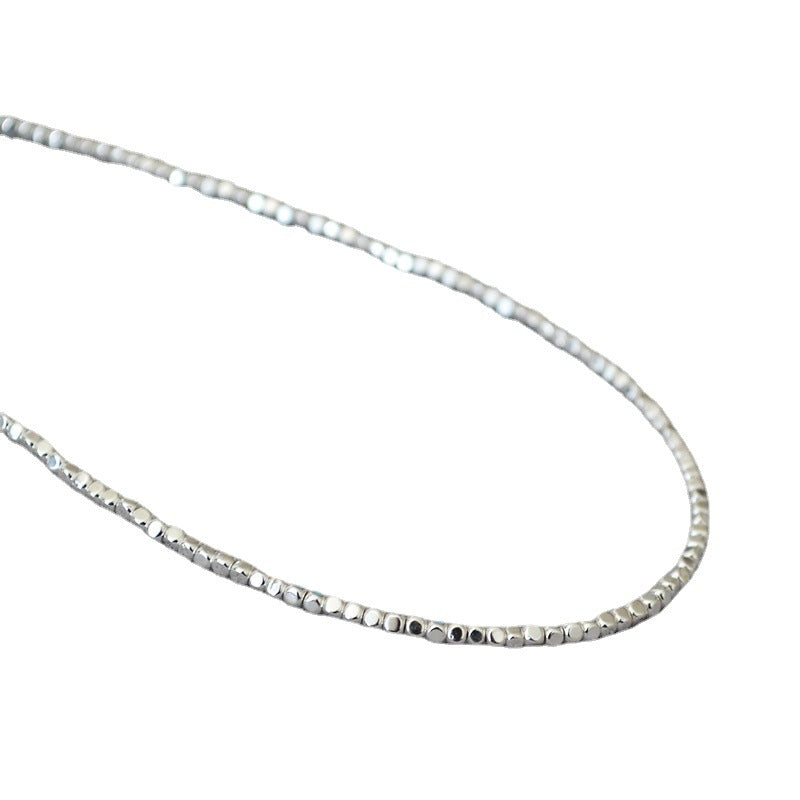 Argent Collier vintage fait main