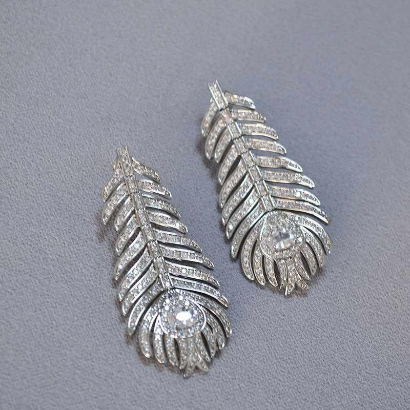 Argent Boucle d'oreille artisanal délicat