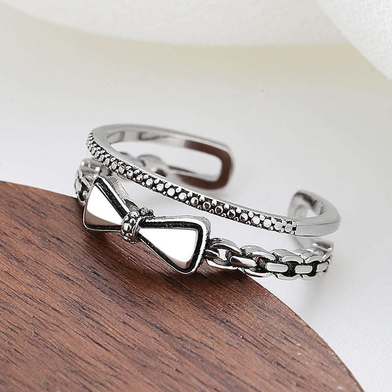 Argent Bague classique au charme intemporel