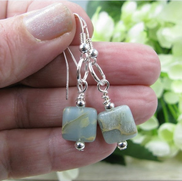 Argent Boucle d'oreille artisanal délicat