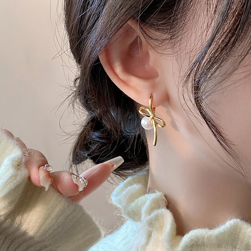 Perle Boucle d'oreille classique au charme intemporel