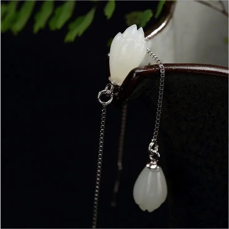 Argent Boucle d'oreille artisanal délicat