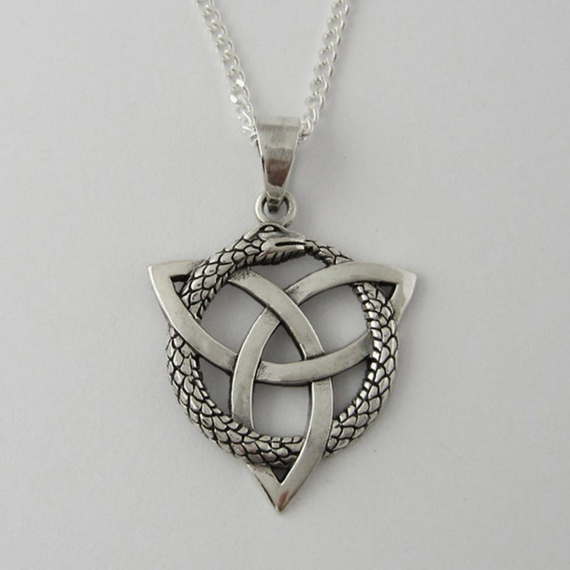 Argent Collier vintage fait main