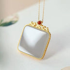 Argent Collier vintage fait main