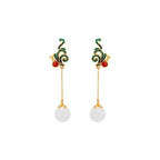 Argent Boucle d'oreille artisanal délicat