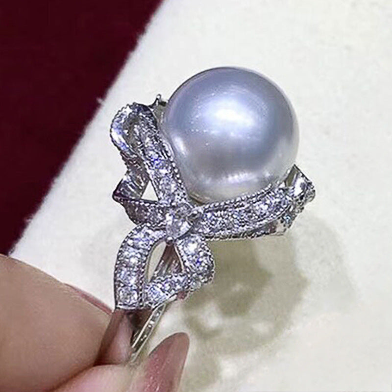 Perle Bague magnifique au style unique