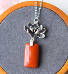 Argent Collier vintage fait main