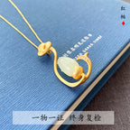 Argent Collier vintage fait main