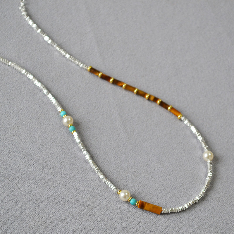 Argent Collier artisanal délicat