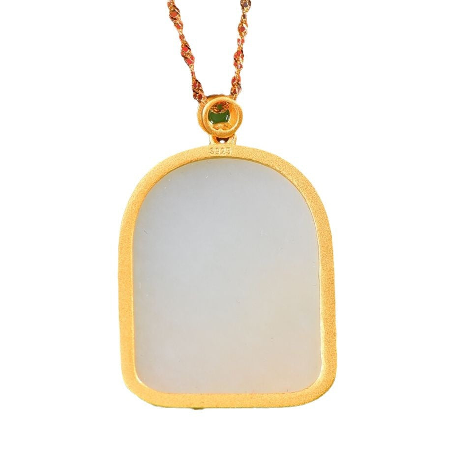 Argent Collier magnifique au style unique