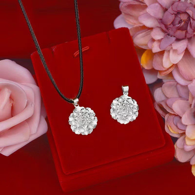 Argent Collier vintage fait main