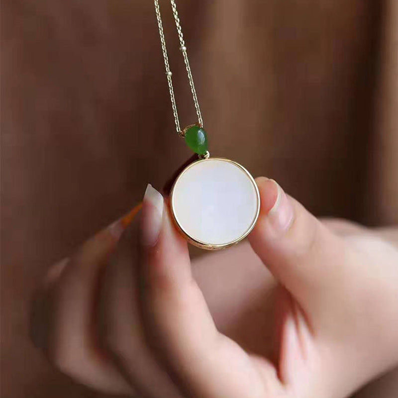 Argent Collier vintage fait main