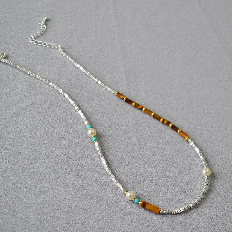 Argent Collier artisanal délicat