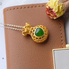 Argent Collier vintage fait main