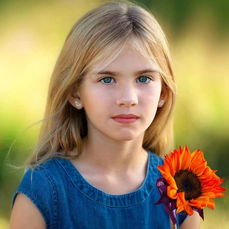 Argent Boucle d'oreille charmant pour toute occasion