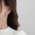 Argent Boucle d'oreille artisanal délicat