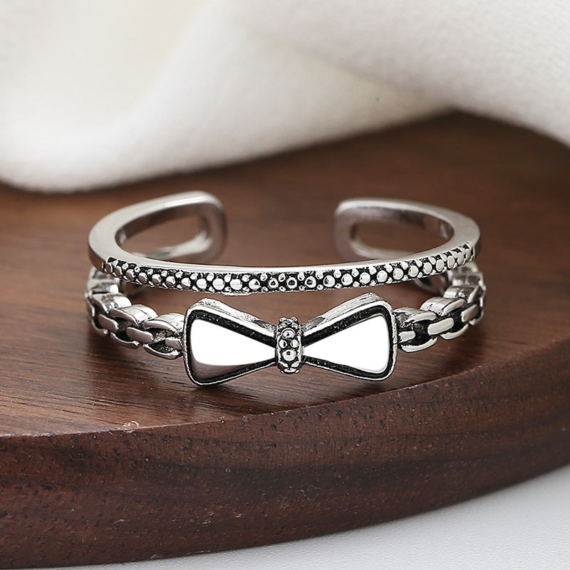 Argent Bague classique au charme intemporel