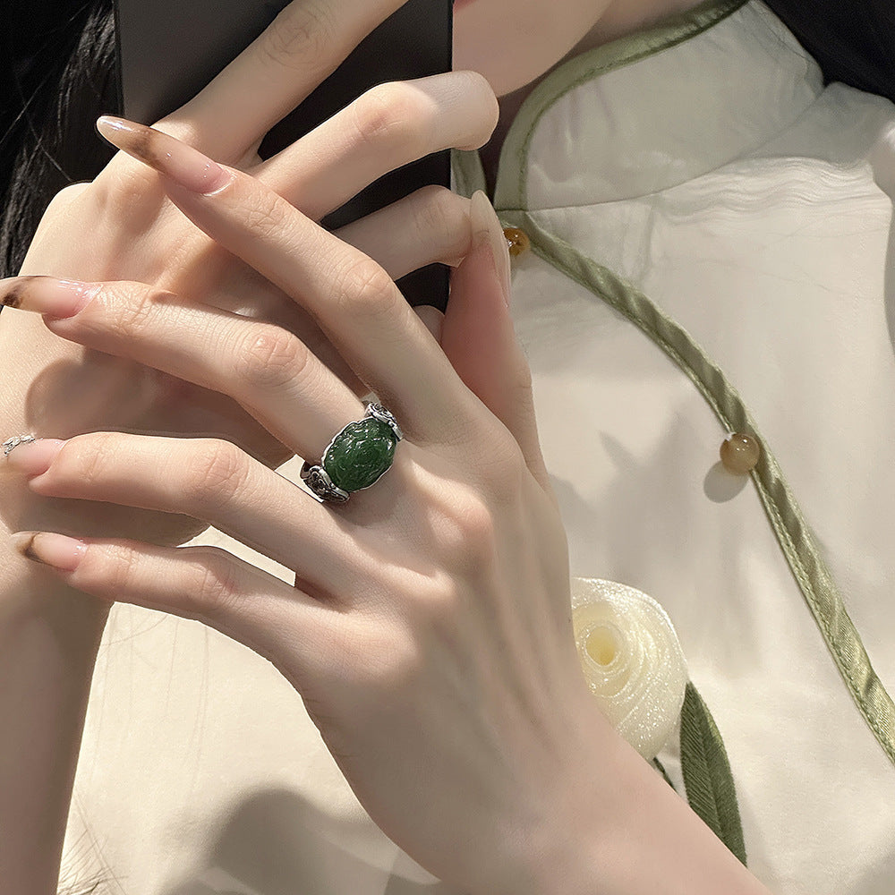 Argent Bague artisanal délicat