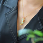 Argent Collier magnifique au style unique