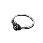 Argent Bague artisanal délicat