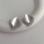 Argent Boucle d'oreille artisanal délicat