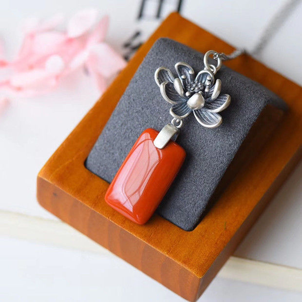 Argent Collier vintage fait main