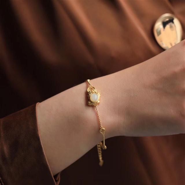 Argent Bracelet magnifique au style unique