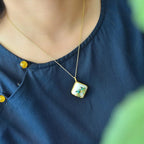 Argent Collier magnifique au style unique