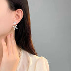 Argent Boucle d'oreille artisanal délicat