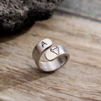 Argent Bague artisanal délicat