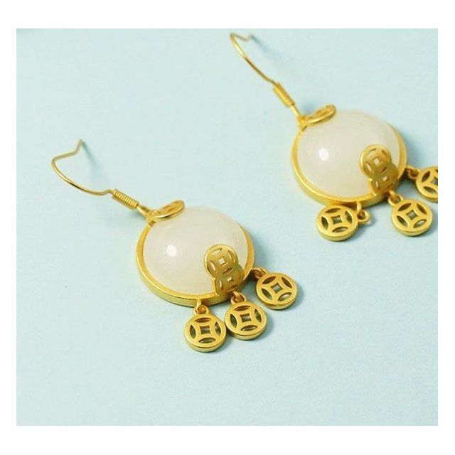 Argent Boucle d'oreille artisanal délicat