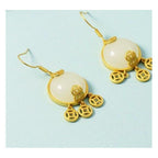 Argent Boucle d'oreille artisanal délicat