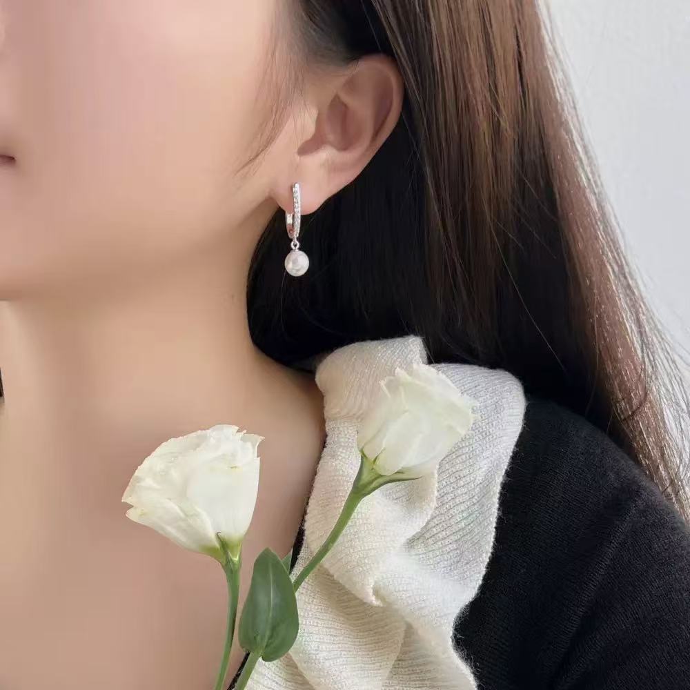 Perle Boucle d'oreille artisanal délicat