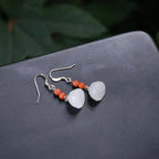 Argent Boucle d'oreille artisanal délicat