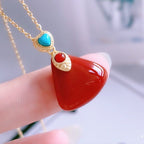 Argent Collier magnifique au style unique