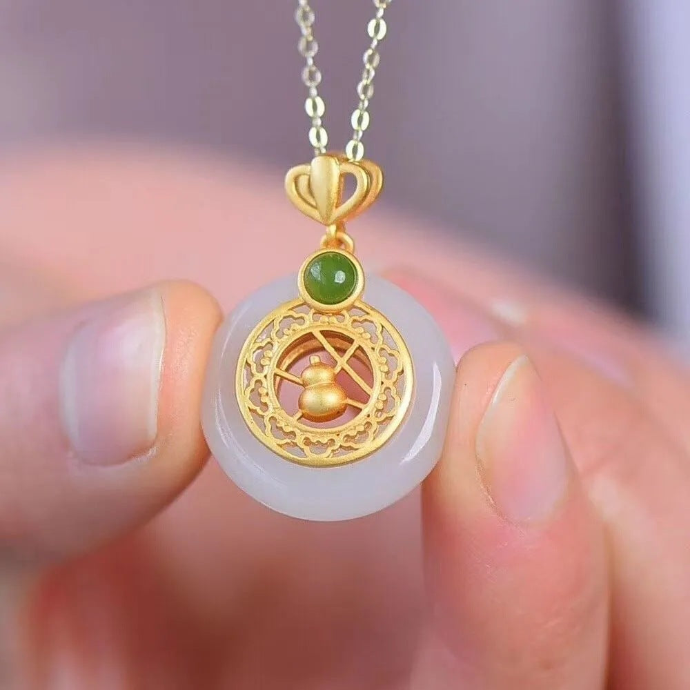 Argent Collier magnifique au style unique