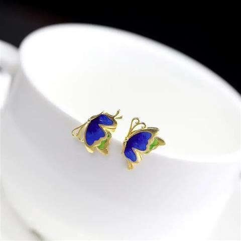 Argent Boucle d'oreille artisanal délicat