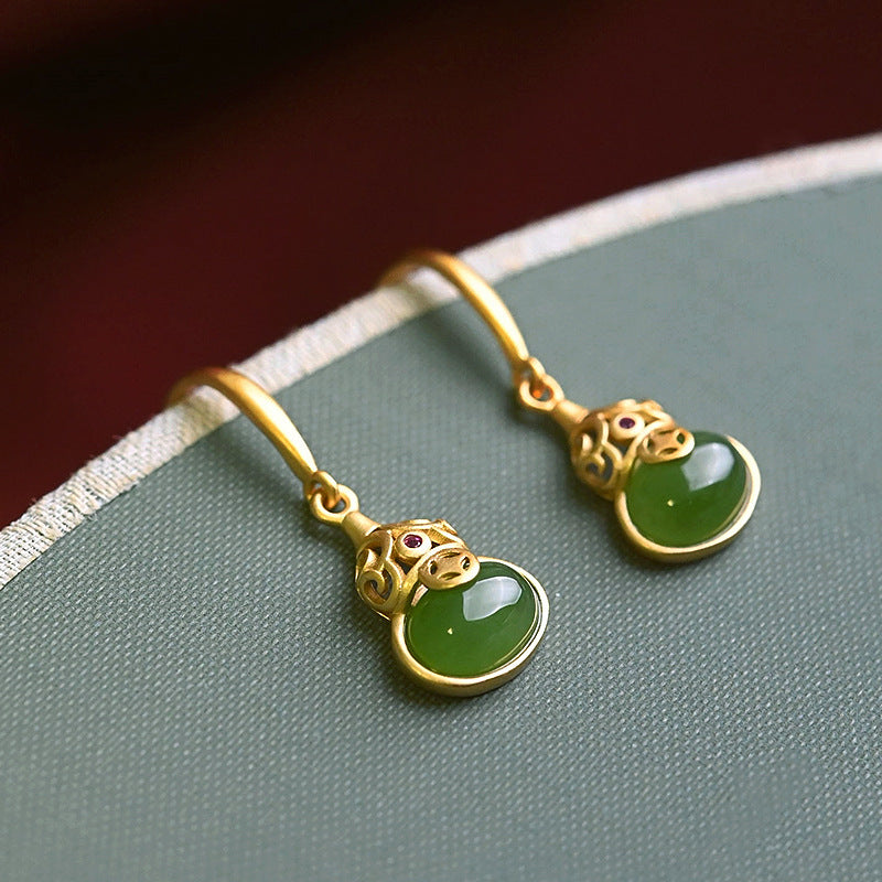 Argent Boucle d'oreille artisanal délicat