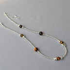 Argent Collier vintage fait main